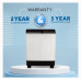 Washing Machine: Haier 7 Kg 5 Star Voltex Pulsator Semi-Automatic Top Load Washing Machine (HTW70-178N, 2023 Model, Black)